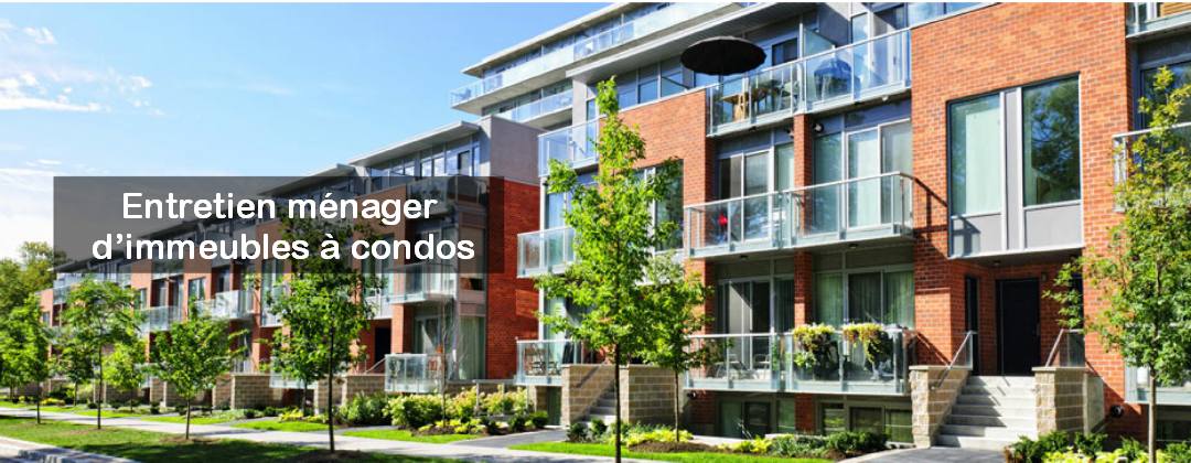 Service d'entretien ménager d'aires en commun.